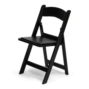 Padded Resin Chair - Black