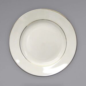 Gold Rim Ivory Dinner Plate (10") (10 Pack)