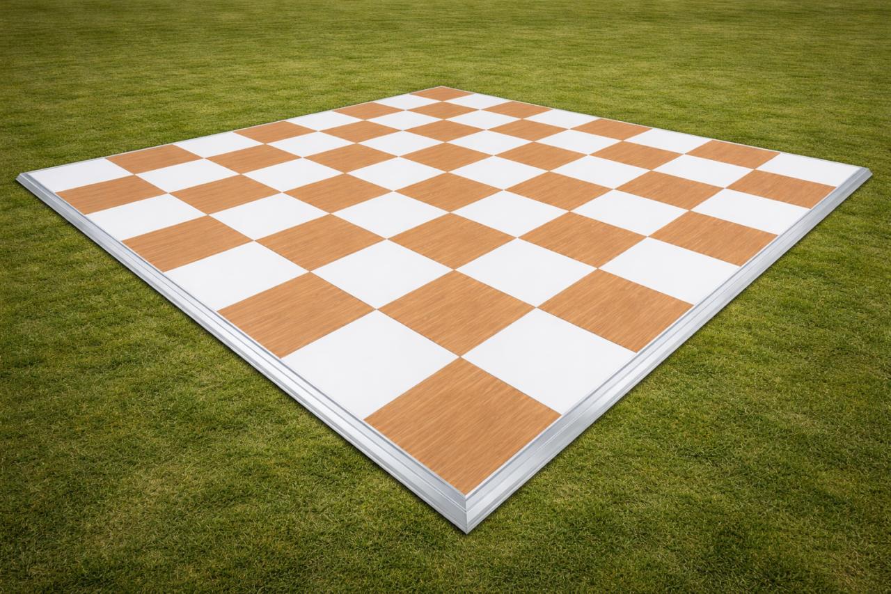 White Oak Checkered Dance Floor