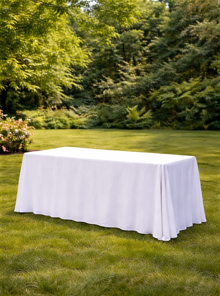 90" x 132" Polyester Tablecloth (Choice of Color)