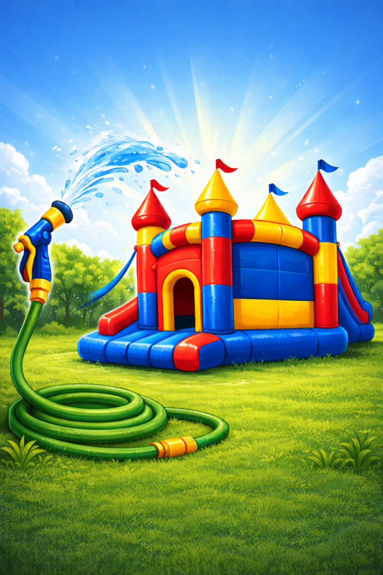 Wet Setup for Bounce House